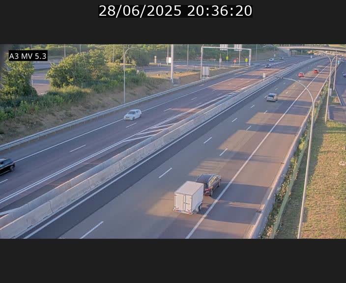 <h2>Webcam à l'Aire de Berchem au Luxembourg sur l'A3. Vue orientée vers la France</h2>