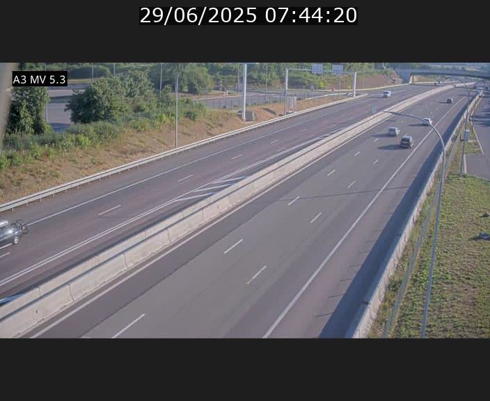 <h2>Webcam à l'Aire de Berchem au Luxembourg sur l'A3. Vue orientée vers la France</h2>