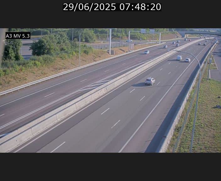 <h2>Webcam à l'Aire de Berchem au Luxembourg sur l'A3. Vue orientée vers la France</h2>