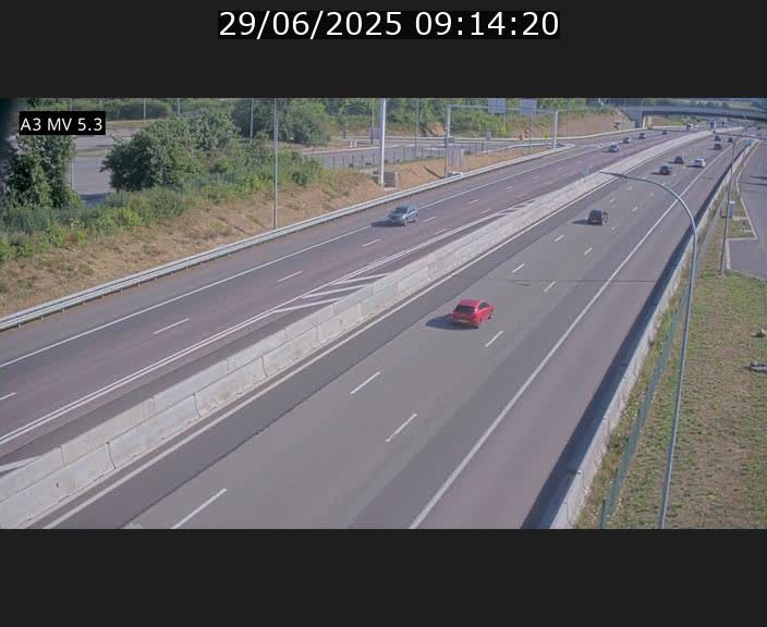 <h2>Webcam à l'Aire de Berchem au Luxembourg sur l'A3. Vue orientée vers la France</h2>