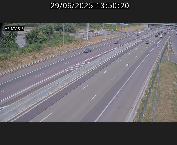 <h2>Webcam à l'Aire de Berchem au Luxembourg sur l'A3. Vue orientée vers la France</h2>