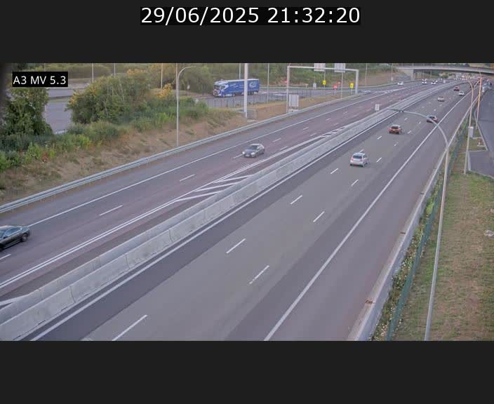 <h2>Webcam à l'Aire de Berchem au Luxembourg sur l'A3. Vue orientée vers la France</h2>