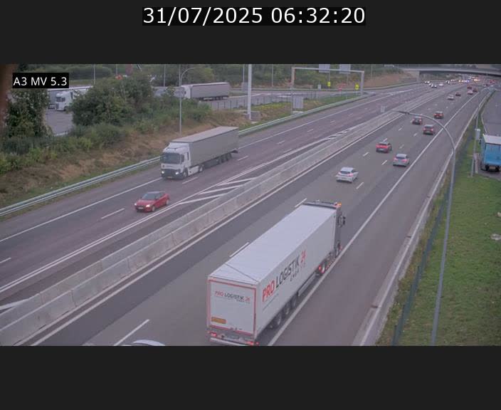 <h2>Webcam à l'Aire de Berchem au Luxembourg sur l'A3. Vue orientée vers la France</h2>
