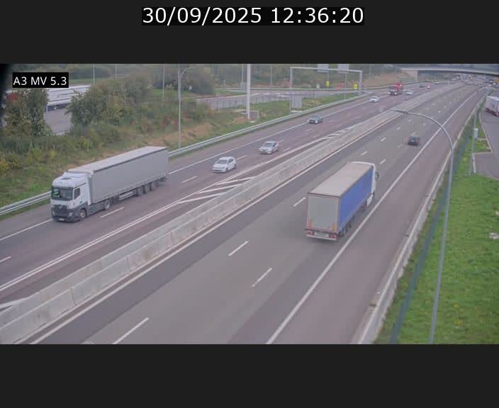 <h2>Webcam à l'Aire de Berchem au Luxembourg sur l'A3. Vue orientée vers la France</h2>