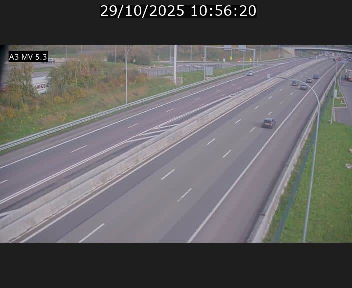 <h2>Webcam à l'Aire de Berchem au Luxembourg sur l'A3. Vue orientée vers la France</h2>