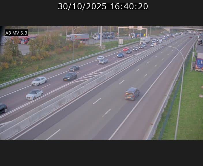 <h2>Webcam à l'Aire de Berchem au Luxembourg sur l'A3. Vue orientée vers la France</h2>