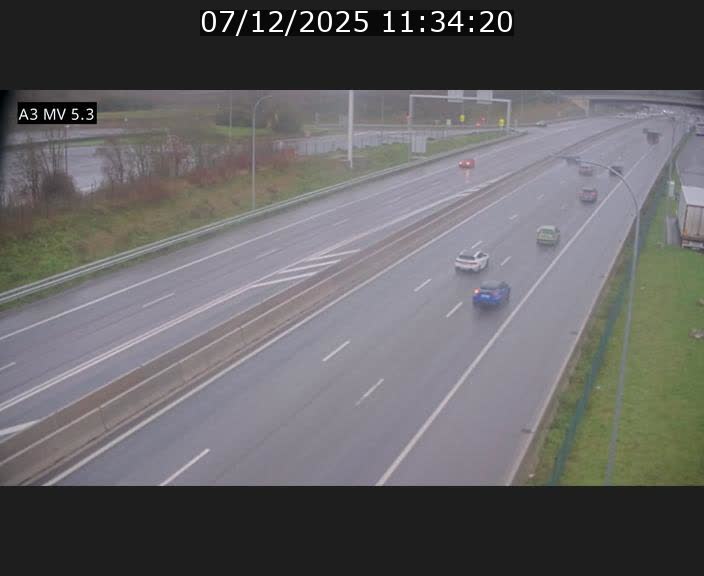 <h2>Webcam à l'Aire de Berchem au Luxembourg sur l'A3. Vue orientée vers la France</h2>