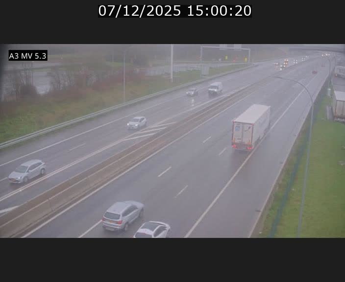 <h2>Webcam à l'Aire de Berchem au Luxembourg sur l'A3. Vue orientée vers la France</h2>