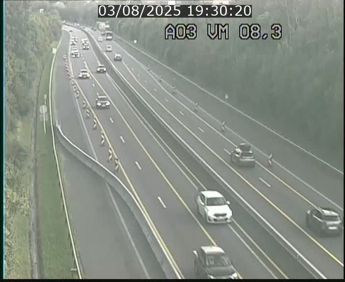 Traffic live webcam Luxembourg Bettembourg - A3 - BK 8.3 - direction France