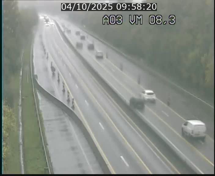 <h2>Traffic live webcam Luxembourg Bettembourg - A3 - BK 8.3 - direction France</h2>