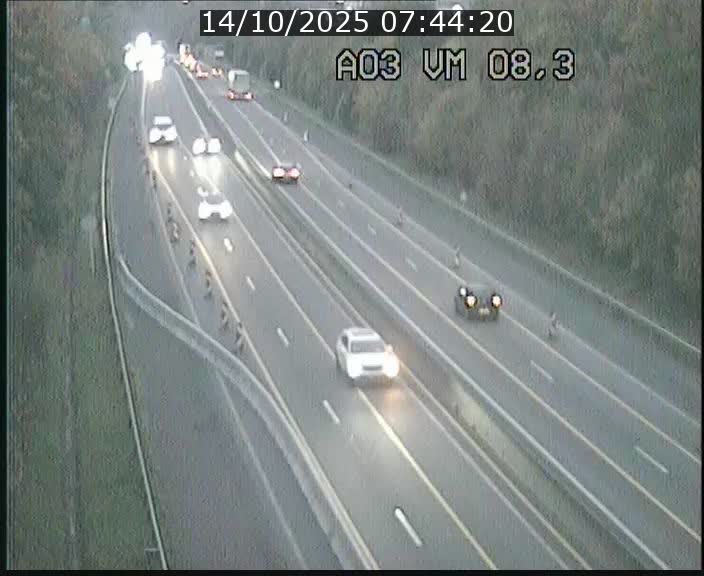 <h2>Traffic live webcam Luxembourg Bettembourg - A3 - BK 8.3 - direction France</h2>