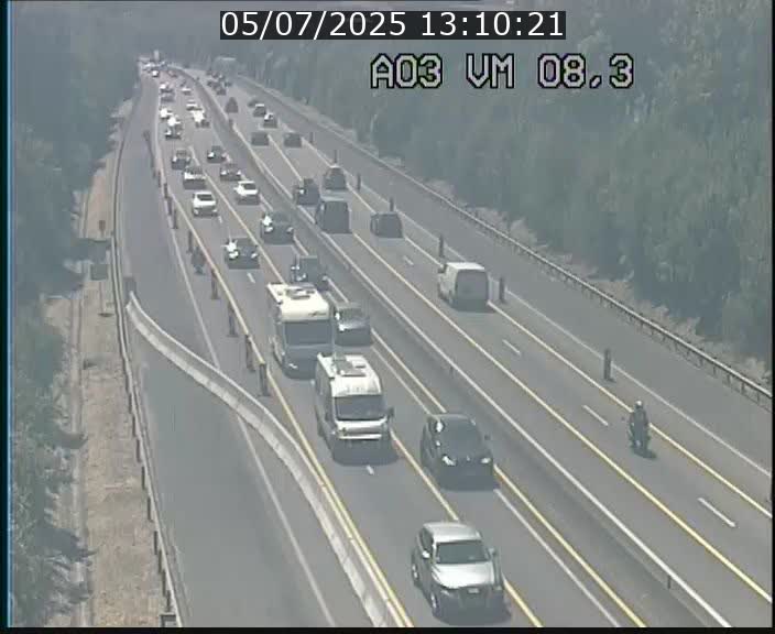 <h2>Traffic live webcam Luxembourg Bettembourg - A3 - BK 8.3 - direction France</h2>
