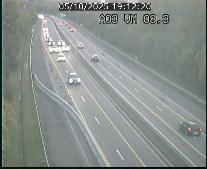 <h2>Traffic live webcam Luxembourg Bettembourg - A3 - BK 8.3 - direction France</h2>