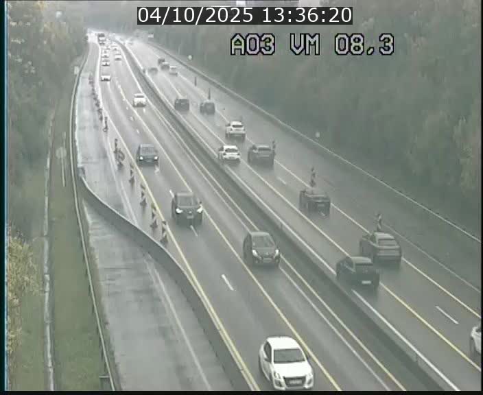 <h2>Traffic live webcam Luxembourg Bettembourg - A3 - BK 8.3 - direction France</h2>