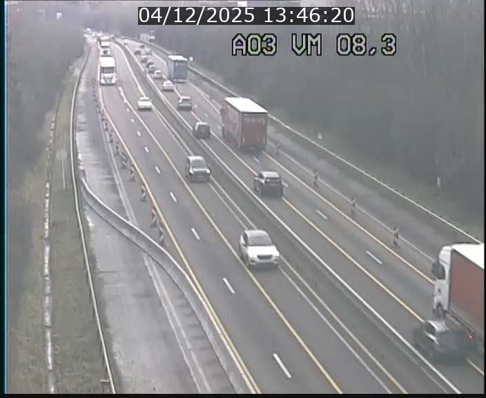 <h2>Traffic live webcam Luxembourg Bettembourg - A3 - BK 8.3 - direction France</h2>