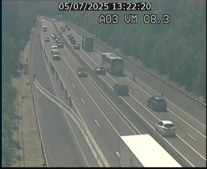 <h2>Traffic live webcam Luxembourg Bettembourg - A3 - BK 8.3 - direction France</h2>