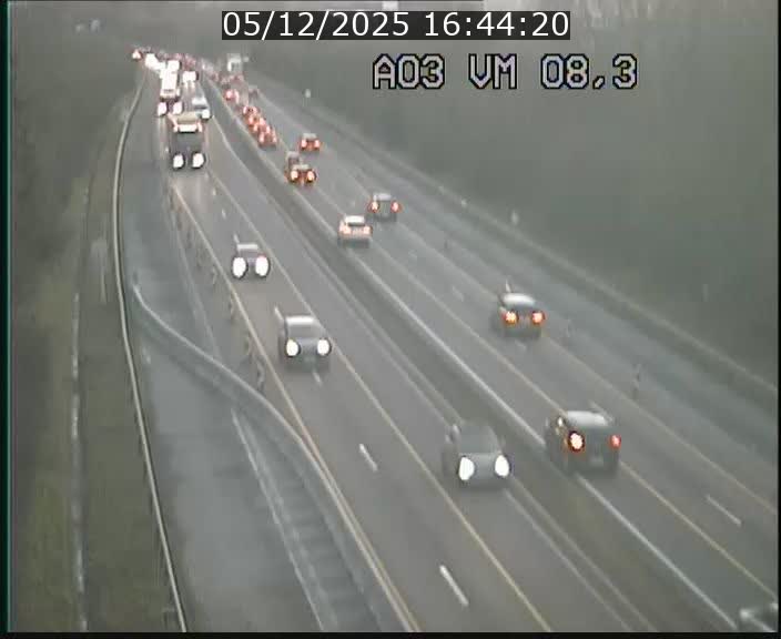 <h2>Traffic live webcam Luxembourg Bettembourg - A3 - BK 8.3 - direction France</h2>