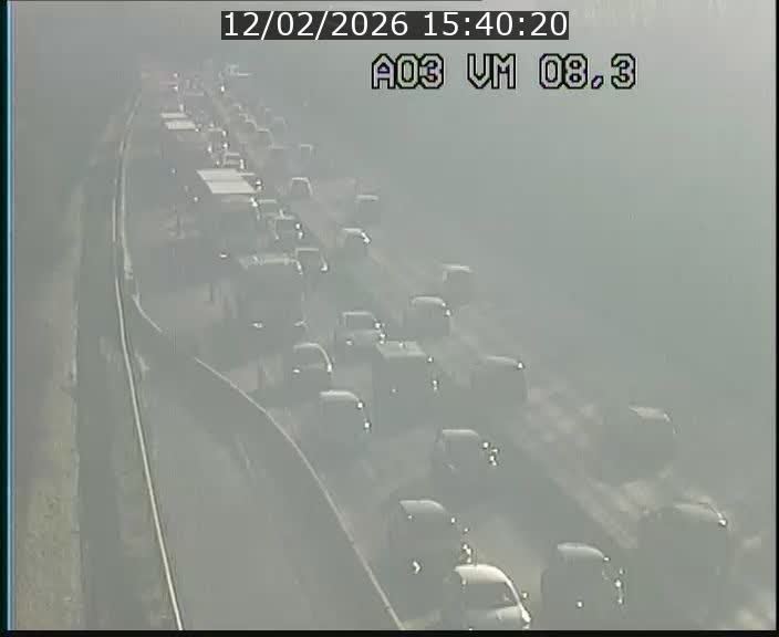 <h2>Traffic live webcam Luxembourg Bettembourg - A3 - BK 8.3 - direction France</h2>