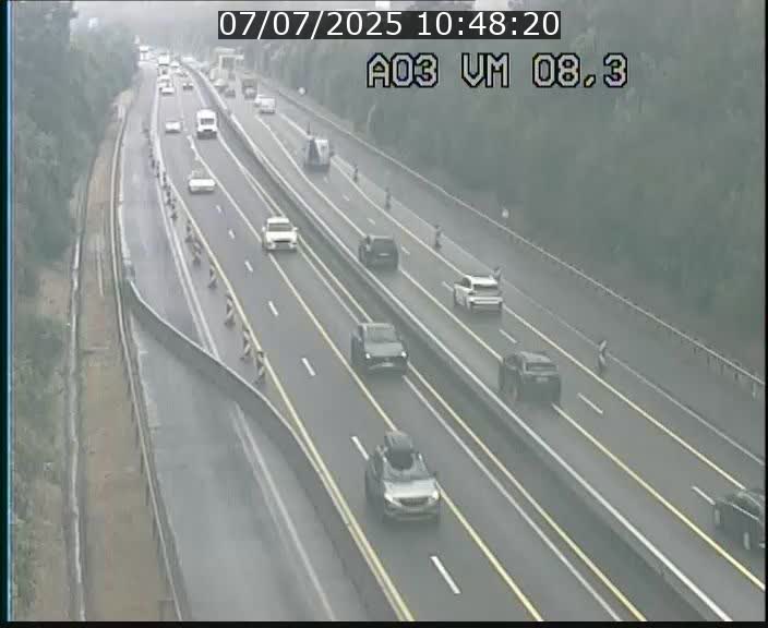 <h2>Traffic live webcam Luxembourg Bettembourg - A3 - BK 8.3 - direction France</h2>