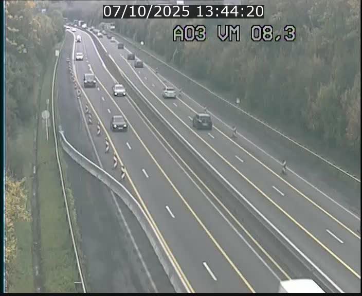 <h2>Traffic live webcam Luxembourg Bettembourg - A3 - BK 8.3 - direction France</h2>