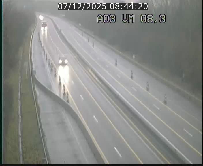 <h2>Traffic live webcam Luxembourg Bettembourg - A3 - BK 8.3 - direction France</h2>