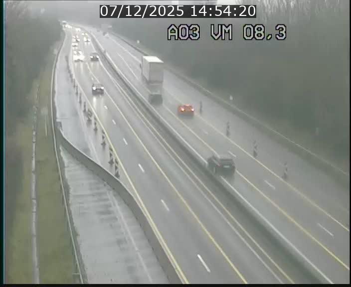<h2>Traffic live webcam Luxembourg Bettembourg - A3 - BK 8.3 - direction France</h2>