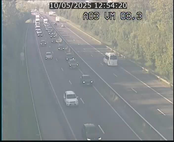 <h2>Traffic live webcam Luxembourg Bettembourg - A3 - BK 8.3 - direction France</h2>