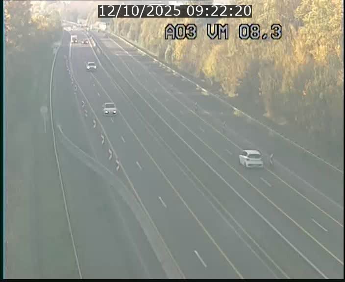 <h2>Traffic live webcam Luxembourg Bettembourg - A3 - BK 8.3 - direction France</h2>