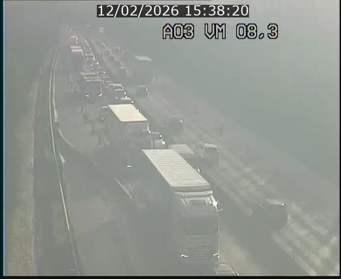 <h2>Traffic live webcam Luxembourg Bettembourg - A3 - BK 8.3 - direction France</h2>