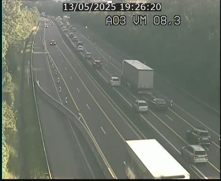 <h2>Traffic live webcam Luxembourg Bettembourg - A3 - BK 8.3 - direction France</h2>