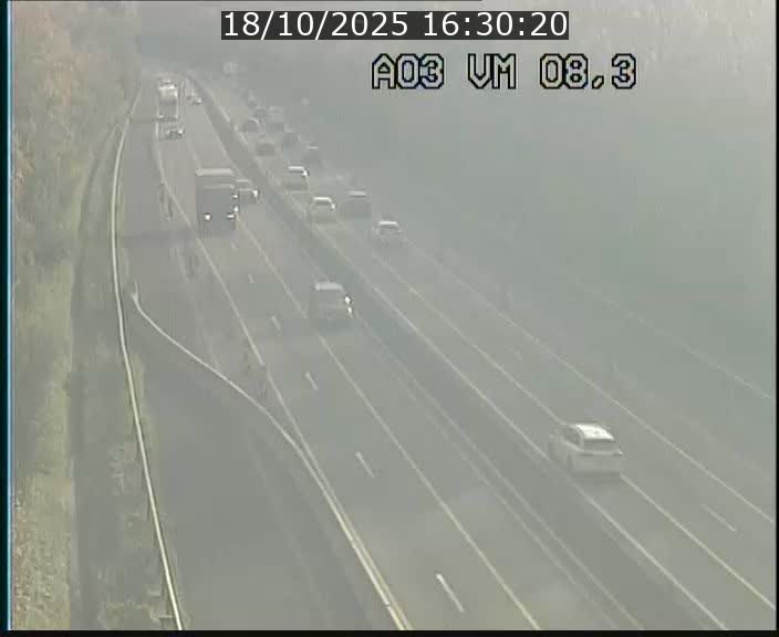 <h2>Traffic live webcam Luxembourg Bettembourg - A3 - BK 8.3 - direction France</h2>
