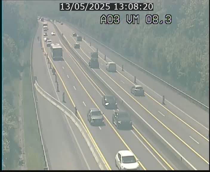 <h2>Traffic live webcam Luxembourg Bettembourg - A3 - BK 8.3 - direction France</h2>