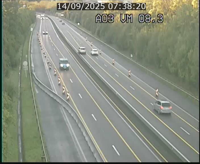 <h2>Traffic live webcam Luxembourg Bettembourg - A3 - BK 8.3 - direction France</h2>