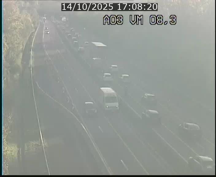 <h2>Traffic live webcam Luxembourg Bettembourg - A3 - BK 8.3 - direction France</h2>