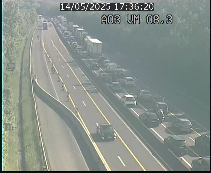 <h2>Traffic live webcam Luxembourg Bettembourg - A3 - BK 8.3 - direction France</h2>