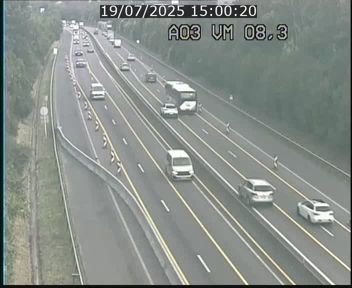Traffic live webcam Luxembourg Bettembourg - A3 - BK 8.3 - direction France
