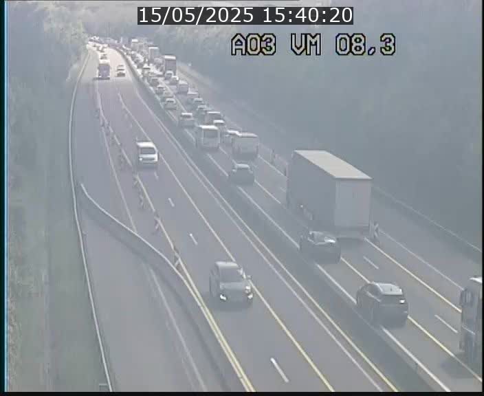 <h2>Traffic live webcam Luxembourg Bettembourg - A3 - BK 8.3 - direction France</h2>