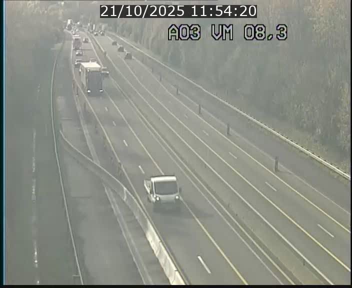<h2>Traffic live webcam Luxembourg Bettembourg - A3 - BK 8.3 - direction France</h2>