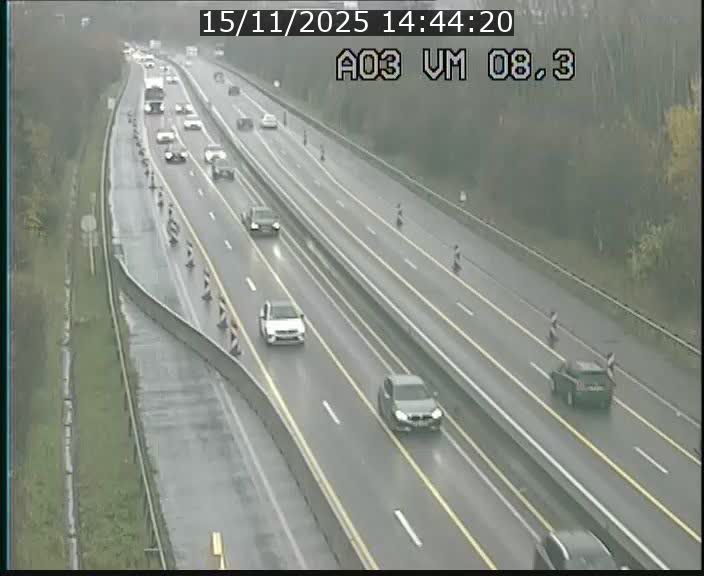 Traffic live webcam Luxembourg Bettembourg - A3 - BK 8.3 - direction France