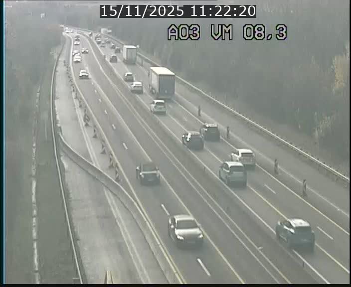 <h2>Traffic live webcam Luxembourg Bettembourg - A3 - BK 8.3 - direction France</h2>