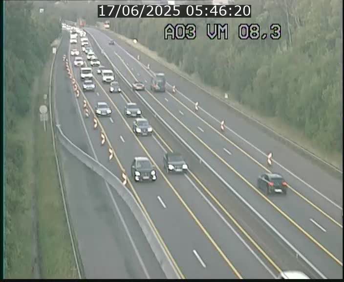 Traffic live webcam Luxembourg Bettembourg - A3 - BK 8.3 - direction France