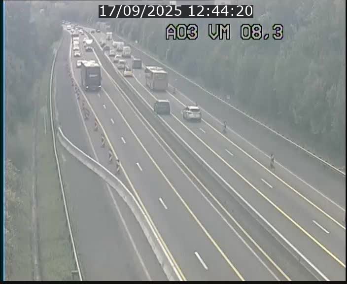 <h2>Traffic live webcam Luxembourg Bettembourg - A3 - BK 8.3 - direction France</h2>