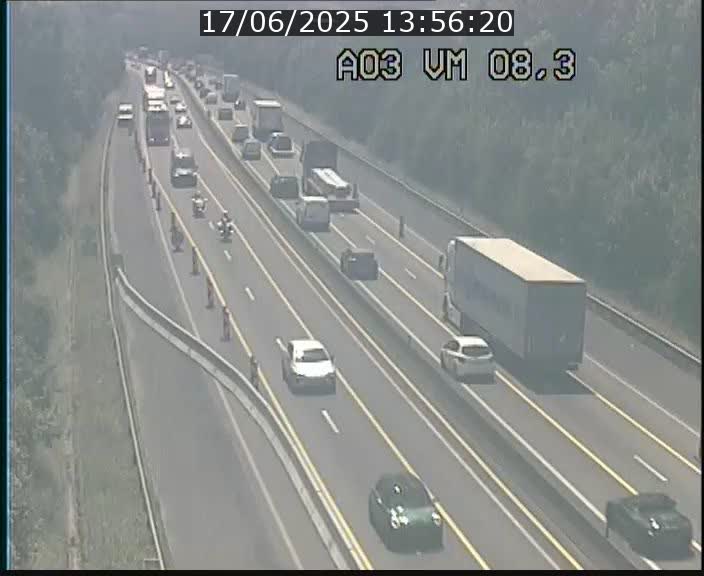 Traffic live webcam Luxembourg Bettembourg - A3 - BK 8.3 - direction France
