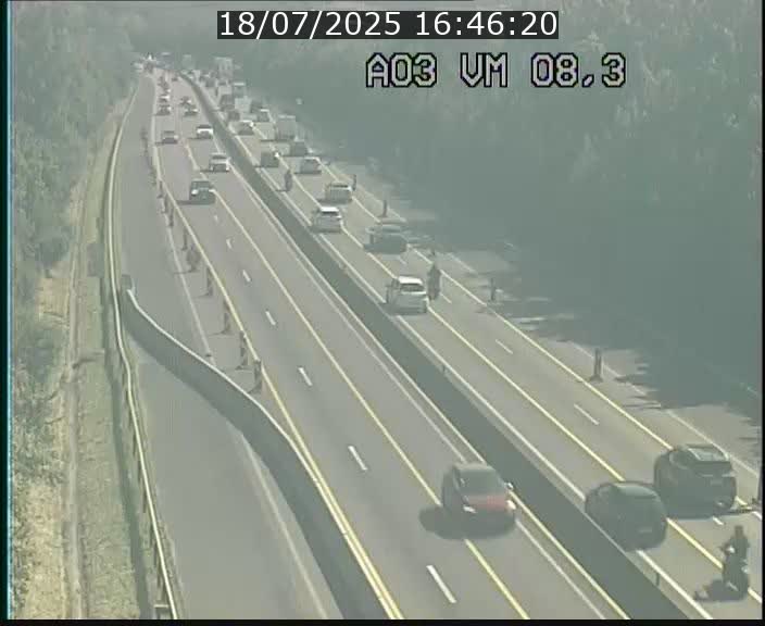 <h2>Traffic live webcam Luxembourg Bettembourg - A3 - BK 8.3 - direction France</h2>