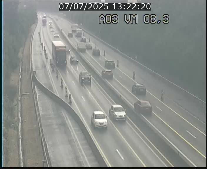 Traffic live webcam Luxembourg Bettembourg - A3 - BK 8.3 - direction France