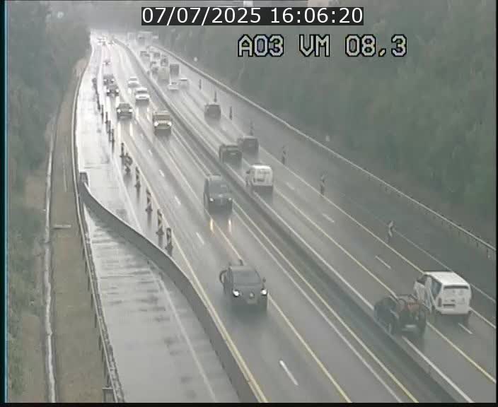 Traffic live webcam Luxembourg Bettembourg - A3 - BK 8.3 - direction France