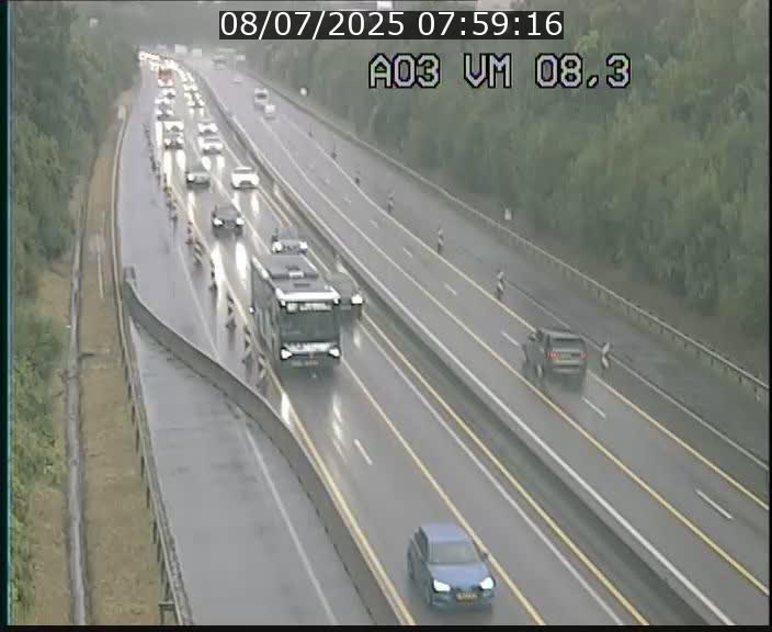 Traffic live webcam Luxembourg Bettembourg - A3 - BK 8.3 - direction France