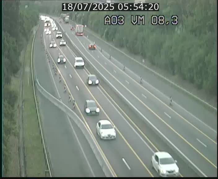 Traffic live webcam Luxembourg Bettembourg - A3 - BK 8.3 - direction France