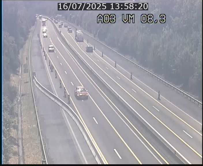 Traffic live webcam Luxembourg Bettembourg - A3 - BK 8.3 - direction France
