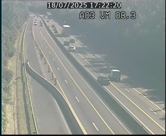 Traffic live webcam Luxembourg Bettembourg - A3 - BK 8.3 - direction France